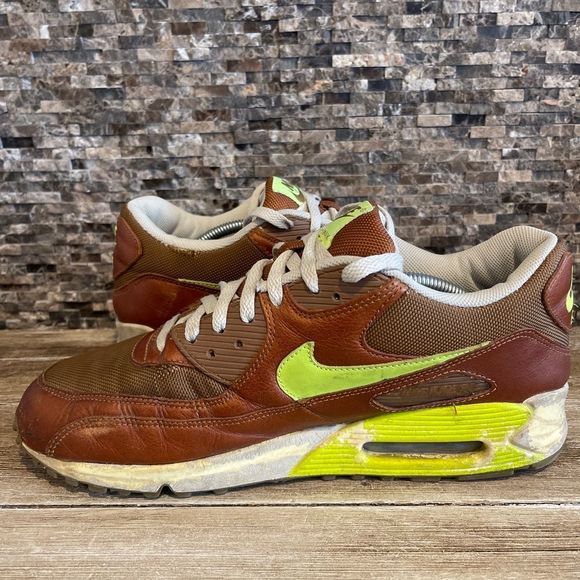 2007 OG Nike Air Max 90 Premium QS UMBER VOLT  12 - Picture 10 of 11